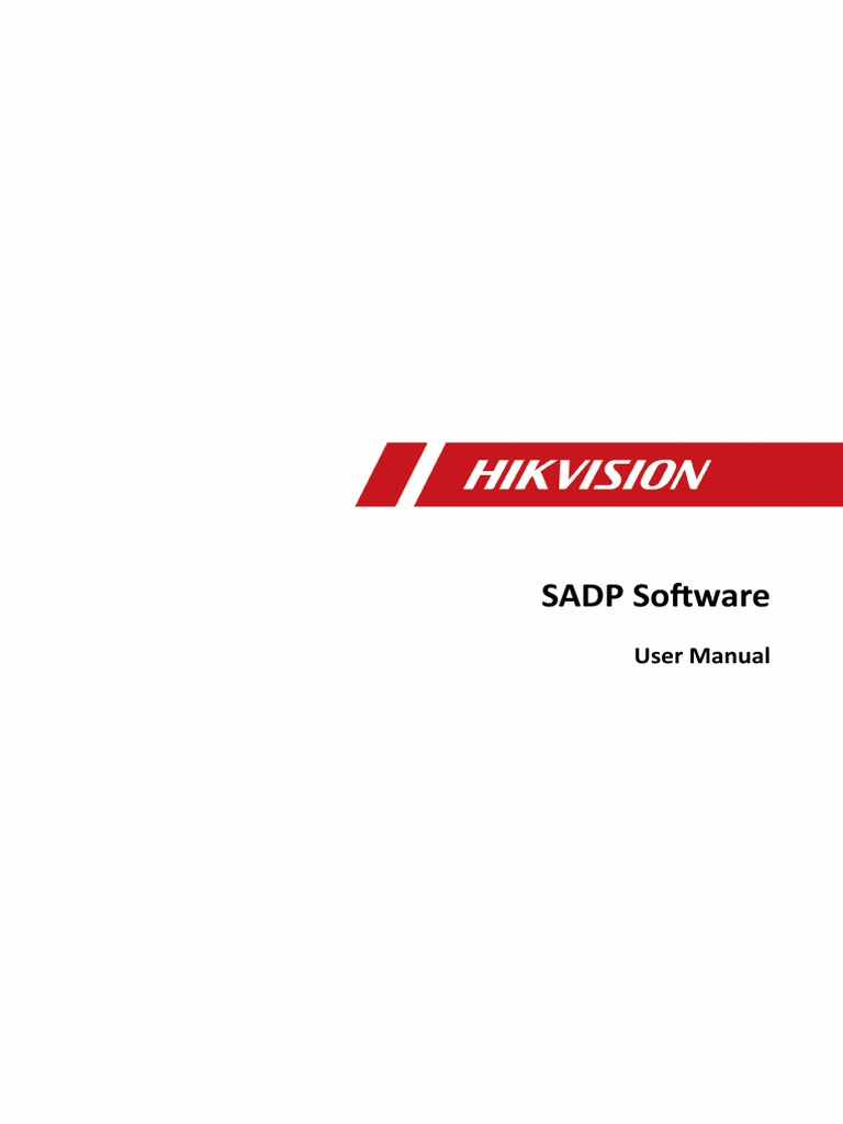 SADP User Manual | PDF | Password | Ip Address