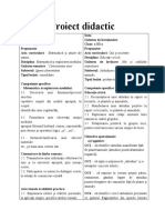 Proiect didactic CP+ a III-a 6 noiembrie