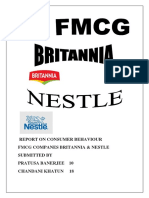 FMCG Companies Cosumer Behaviour Assignment