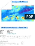 ATM 521 Tropical Meteorology FALL 2009