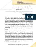 Oliveria CONDIÇÕES DE TRABALHO DOS PROFESSORES E SATISFAÇÃO (2020)