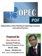 Organization of The Petroleum Exporting Countries: International Business