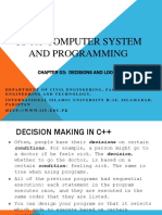 CS 103 DECISIONS AND LOOPS CHAPTER