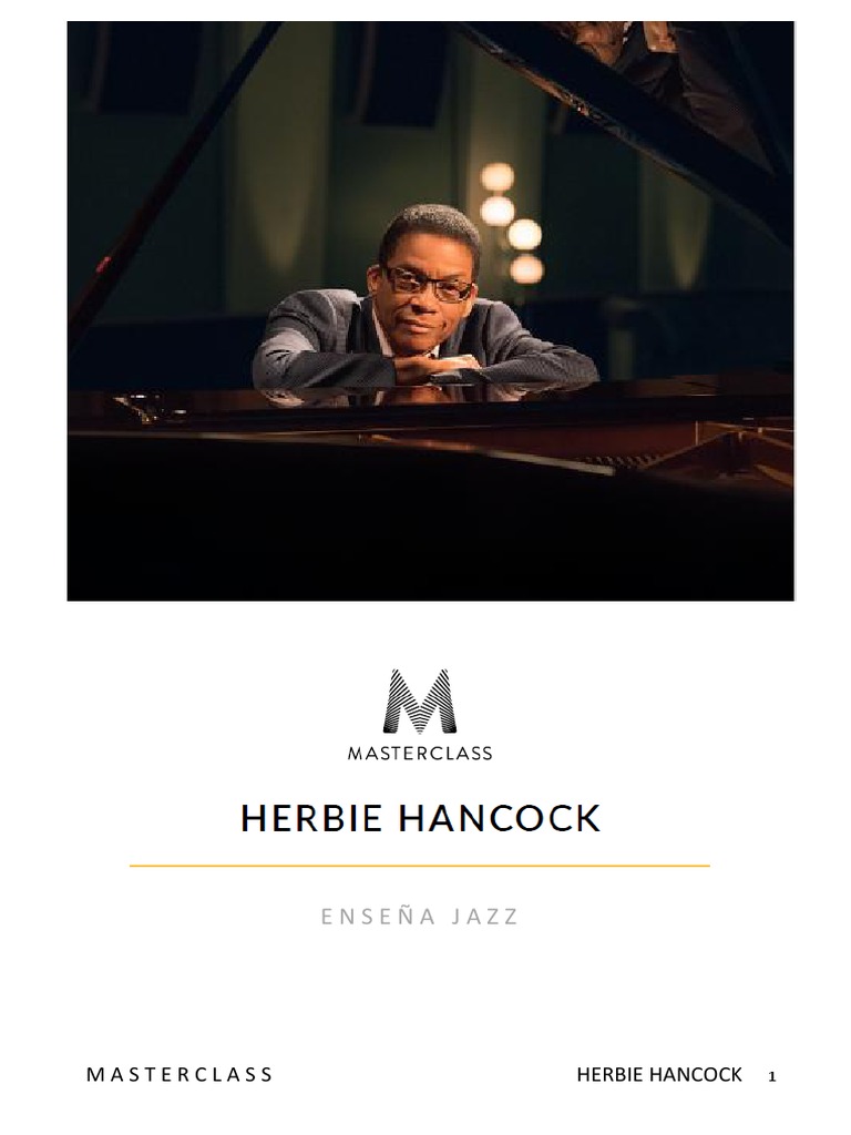 Herbie Hancock Masterclass (Español) Descargar gratis PDF Jazz Blues