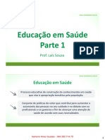 Educação em Saúde: empoderamento e autonomia