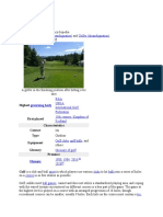 Golf (Disambiguation) Golfer (Disambiguation) : Governing Body
