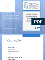 Desalinización Del Agua Mediante Energías Limpias