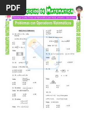 Problemas De Matemáticas De Secundaria