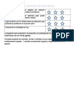 Copia de Auto Evaluación de Matemáticas Clase 19 de Agosto