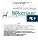 Actividad 8 - Biología - Del 12 Al 16 de Octubre