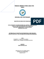 Universidad Abierta para Adultos Uapa: Maestría en Dirección Financiera