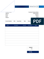 Basic Invoice Template PDF