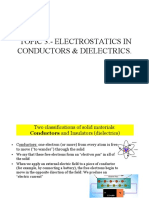Topic 3.-Electrostatics in Conductors & Dielectrics