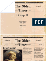 The Olden Times: Group 11
