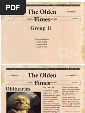 Obituary Presentation