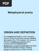 Metaphysical Poetry