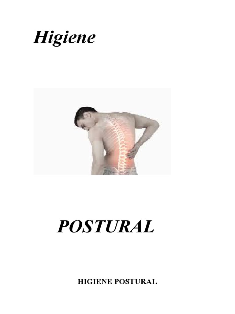 Higiene Postural | PDF | Dolor lumbar | Salud y bienestar