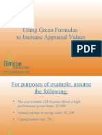 Green Real Esate Investing Formulas To Increase Appraisal Value