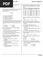 Exam Covalent Bonding and IMFs SC Ver2