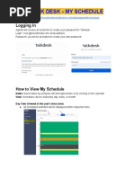 Talk Desk - My Schedule