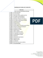 Cronograma - Charla de 5 Minutos - Enero - Clientes y Sedes