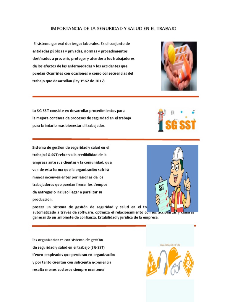 Infografia Importancia de La Seguridad y Salud en El Trabajo | PDF ...