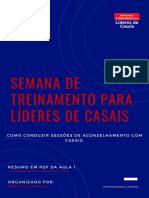 Resumo Aula 2 - Semana de Treinamento para Líderes de Casais