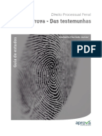 Direito Processual Penal - Prova das testemunhas