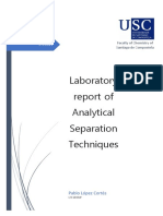 Analytical Separation Techniques Report Pablo López