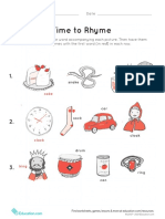 Time Rhyme Matching Rhymes 1