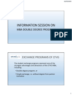 MBA Double Degree Program Info Session
