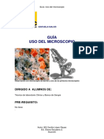 Guía Uso Del Microscopio: Dirigido A Alumnos de