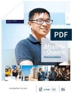 Masters Science: Programmes