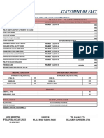 Bayu Shipping Form Statement of Fact