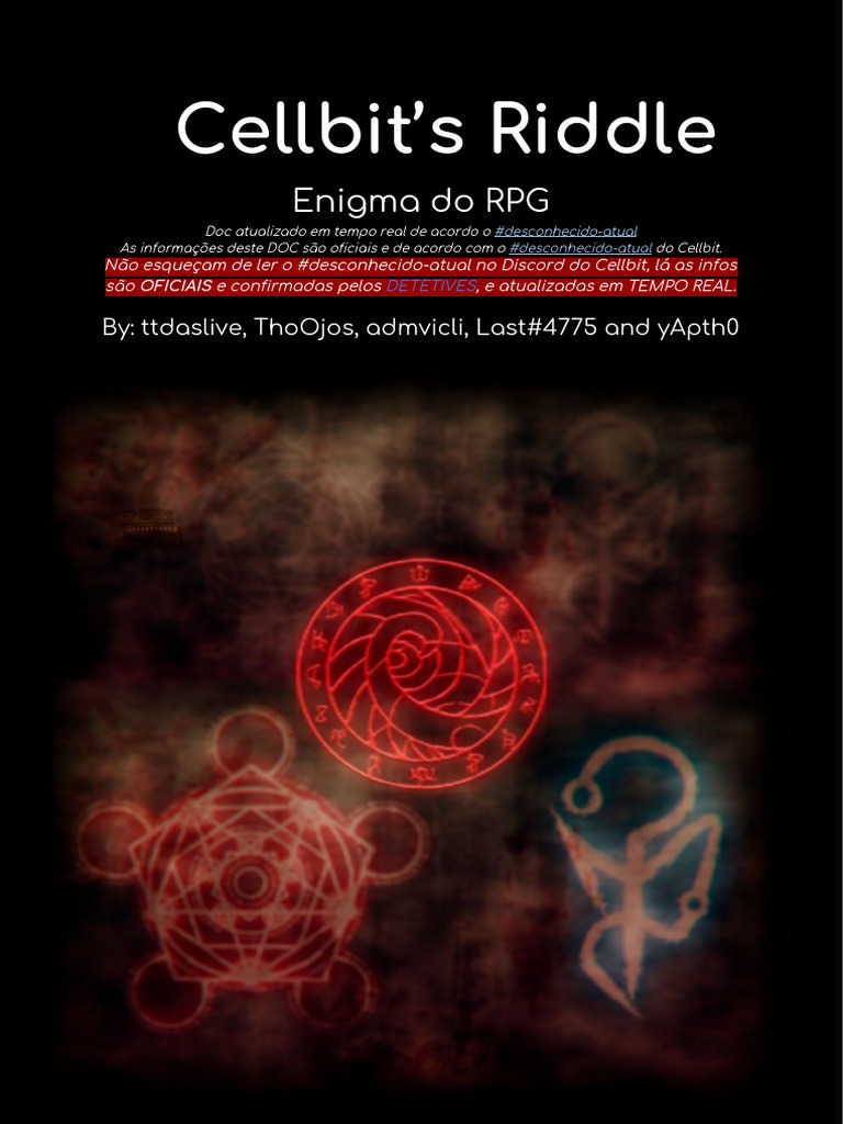 Enigmas do RPG do Cellbit | PDF