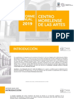 Cma Morelos - Centro Morelense de Las Artes - Informe - 2019