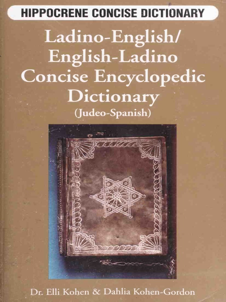 Ladino English English Ladino Concise Encyclopedic Dictionary Hebrew Language Punctuation