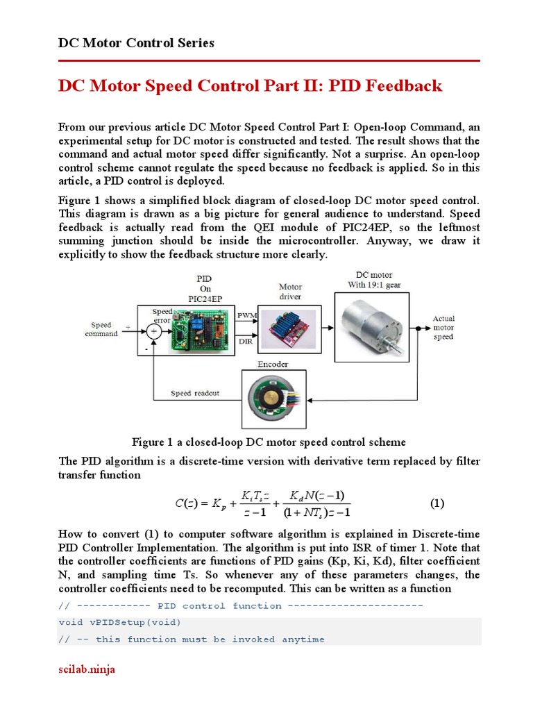 DC Motor PID Control Explained | PDF | Control Theory | Feedback