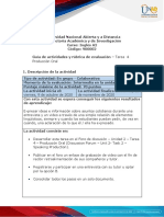 Guia de Actividades y Rúbrica de Evaluación - Unidad 2 - Tarea 4 - Producción Oral