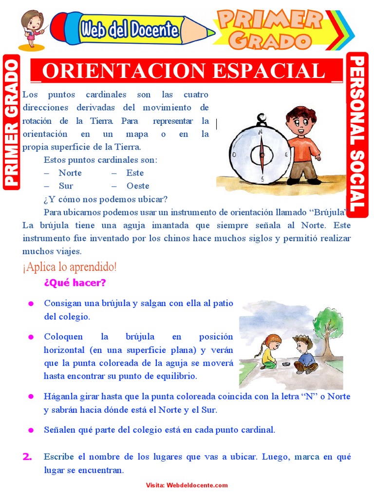 Orientacion Espacial para Primer Grado de Primaria | PDF