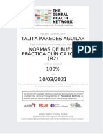 Talita Paredes Aguilar Normas de Buena Práctica Clínica Ich E6 (R2) 100% 10/03/2021