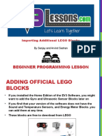 Beginner Programming Lesson: Importing Additional LEGO Blocks