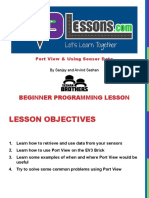 Beginner Programming Lesson: Port View & Using Sensor Data