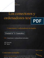 Los Conectores y Ordenadores Textuales