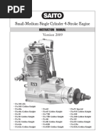 SAITO/FA-45s美品　説明書付き Instruction manuals (4st engines & Steam products) | SAITO