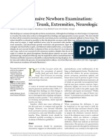 A Comprehensive Newborn Examination - Part II. Skin, Trunk, Extremities, Neurologic