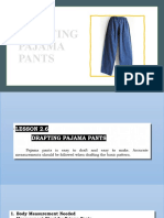 Draft Pajama Pants Pattern