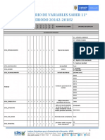 Diccionario Saber11 2014-2 A 2018-2