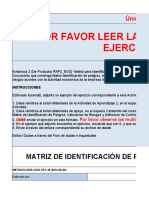 Por Favor Leer Las Instrucciones Antes de Desarrollar El EJERCICIO - Debe Diligenciar Toda La Matriz