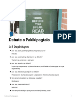Debate o Pakikipagtalo